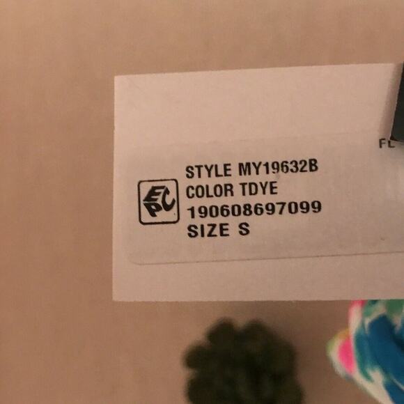 California Waves Shirred Side Tab Tie Dye Hipster Size Small - Picture 4 of 9